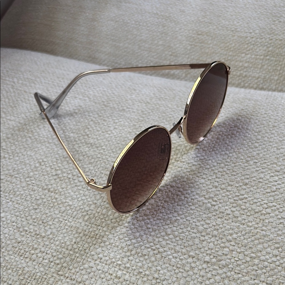 Round Brown Sunglasses